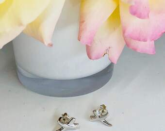 Sterling Silver Cross Stud Earring
