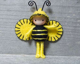 Bumble Bee version 2 tiny bendy doll bug