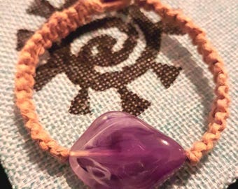 Woven Bracelet with Button Closure