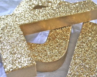 Glittered Letters & Numbers, Wedding or Party Decor Photo Props, Self Standing