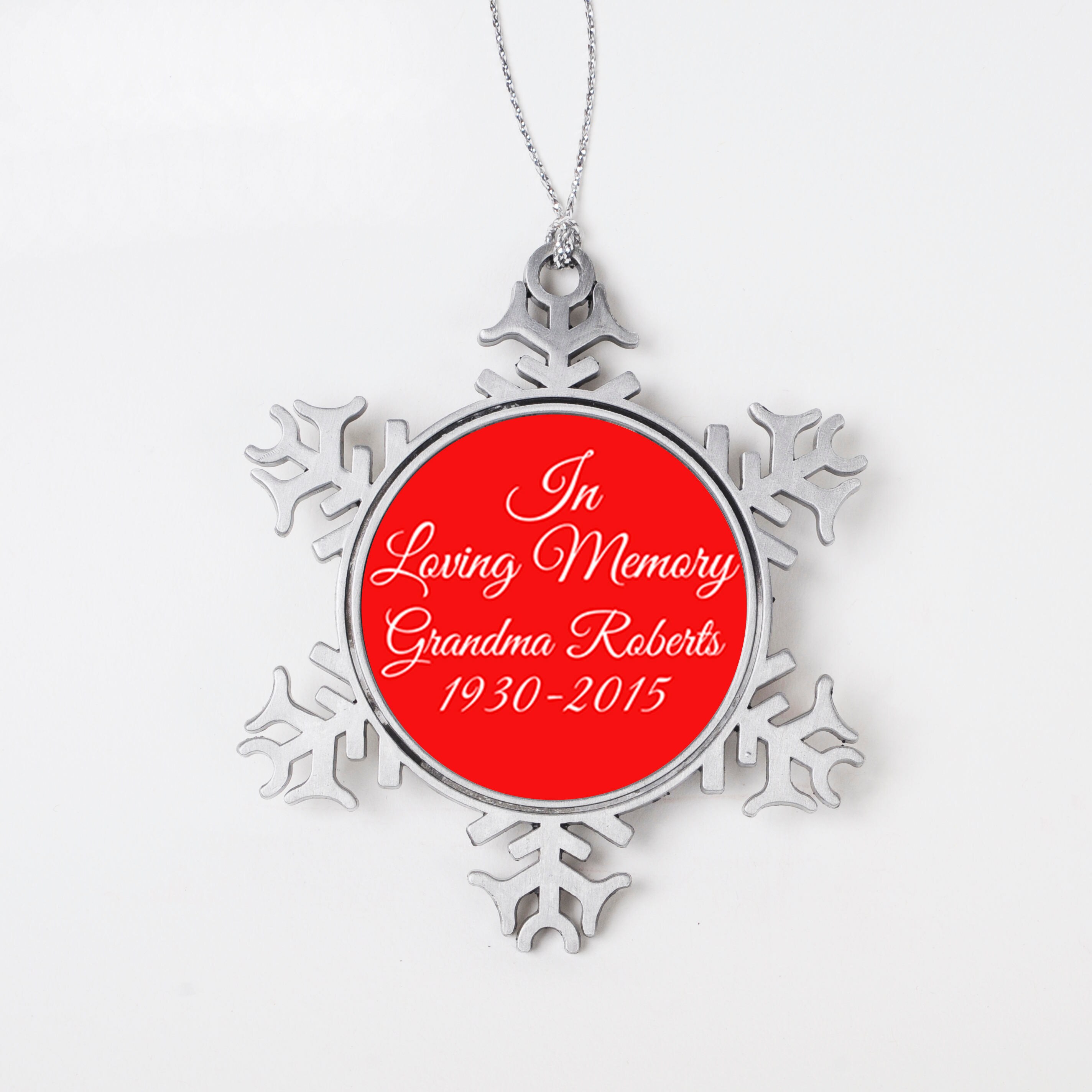 Memorial Christmas Ornament Personalized In Loving Memory