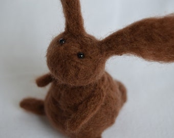 Little Rabbit,Needle Felting,Handmade,OOAK,Bunny,Hare,Gift,Needlefelt,Soft Sculpture,Fibre Art,Miniature,Christmas,Best Friends,Good Luck