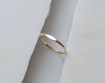 Gold Signet Ring Solid Gold Ring 14k Solid Gold Ring Dainty Gold Ring Minimalist Gold Ring