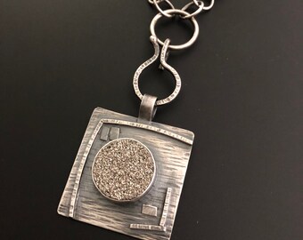 Removeable Druzy Pendant Necklace