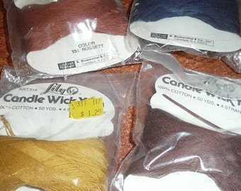 Lily Candle Wick Yarn 50 Yards You Choose The Color