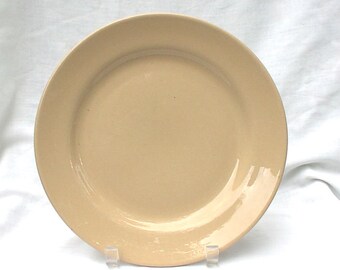 Buffalo China Vintage Cafe Tan 9 1/2" Dinner Plates THREE Restaurant Ware