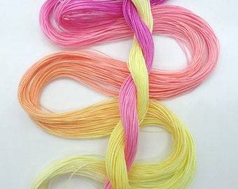 Size 50 "Peace" hand dyed tatting thread 6 cord cordonnet crochet cotton