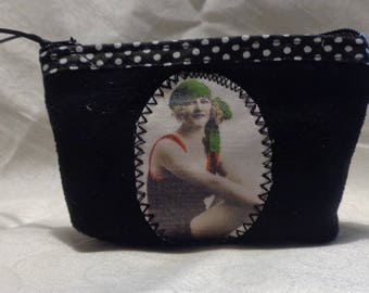 Coin purse or small make up pouch portrait