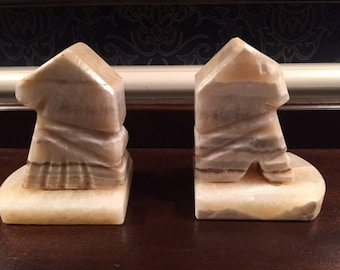 Vintage Onyx Bookends Vintage Home Decor Office Decor