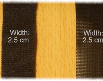 Schwarze kleine Haken und Flauschband für Puppenkleidung (2 Yards pro Set)
