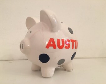 Personalized Piggy Bank - small (4 x 6 inches)