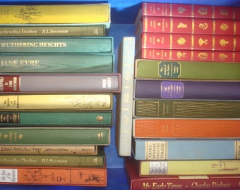 Set of 23 Fiction Folio Society Books. 17 with slipcases