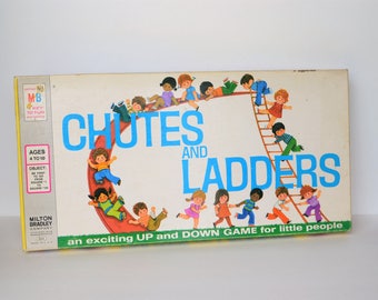 1974 Chutes And Ladders Game by Milton Bradley