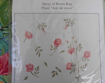 Kit "Plaid throw with roses" DMC embroidery FLOSS