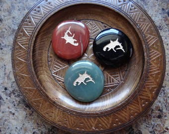 SHARK Gemstone Animal Spirit Totem for Spiritual Jewelry or Crafts