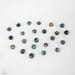 3mm black opal rose cut cabochon. glowing radiant black gemstone flashy opal cabs rose faceted