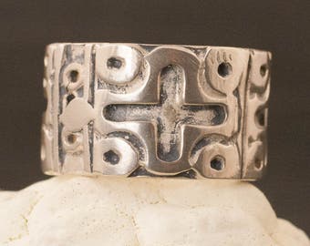 Vintage Mexican Sterling Silver Band