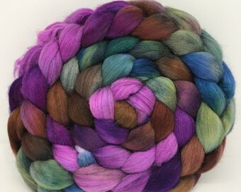Spinning Fiber Polwarth/Bombyx/Firestar 60/20/20- 7.5oz - Leviathan 2