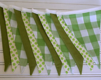 3m Greenery Double Sided Bunting