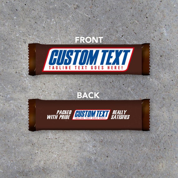 custom chocolate bars wrappers
