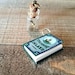 Fairy Tale Book Charms Miniature Book Charms Treasure Island Charm Glass Vial Charm Message In a Bottle Pirate Charms Nautical Charms *