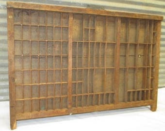 Printer Drawer Wood Block Typeset Tray Letterpress Thimble Shelf Display a 19 Typeset Drawer, Letterpress Tray, Shadow Box