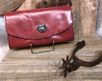 Red Ladies Clutch Purse