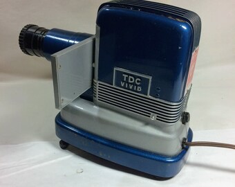 Blue 1950s TDC Vivid Mainliner 300 Slide Projector