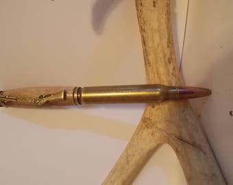 Antique Brass 30 Caliber Twist Pen