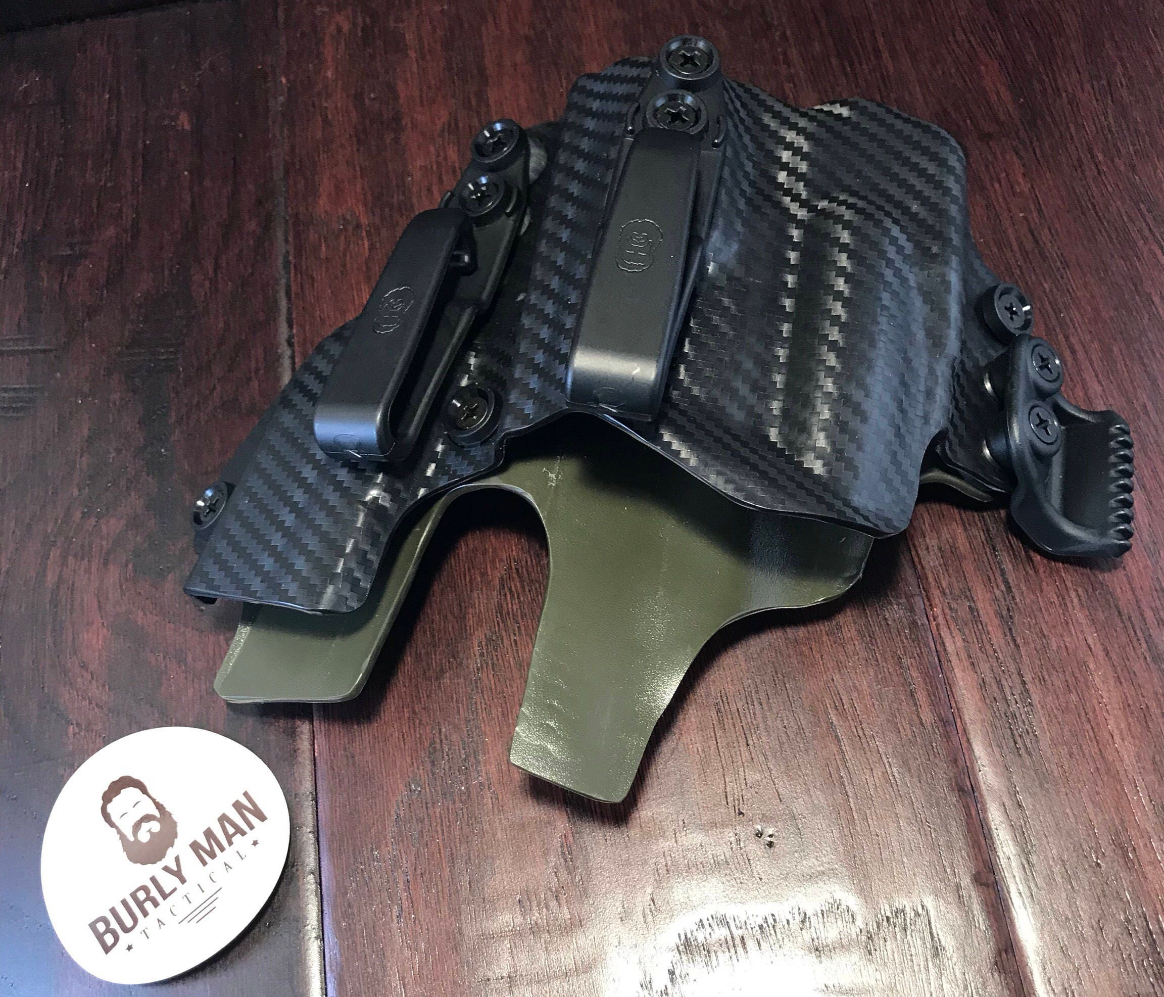 M&P Shield 9/40 TLR6 Smith and Wesson Kydex Holster Carbon