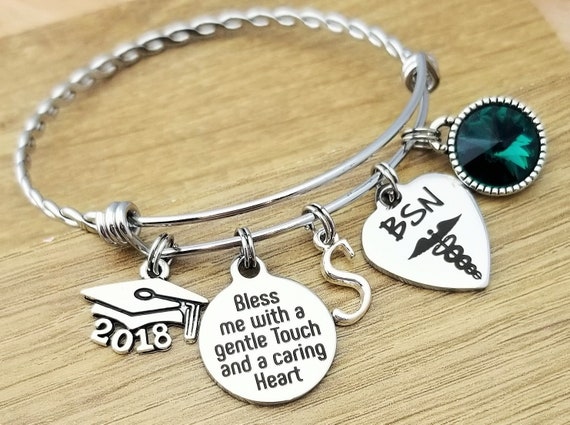 Nurse Graduation Gift Nurse Graduation Bracelet RN Graduation Gift RN Graduation Bracelet BSN Gift for Nurse Nurses Prayer Bless Me