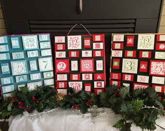 Fillable Wood Advent Calendar