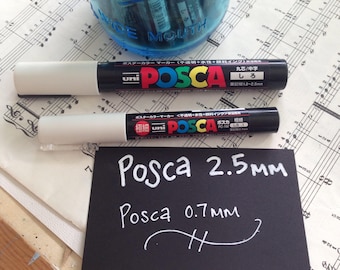 Posca White Paint Pens - Mixed Media, Watercolors, Calligraphy