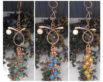 Wind Chimes - Garden Decor - Garden Art - Wind Chimes Handmade - Outdoor Decor - Glass Garden Art - Fathers Day - Gift for Dad