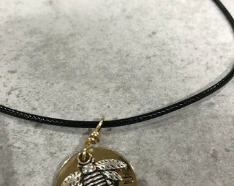 Brass washer stamped choker
