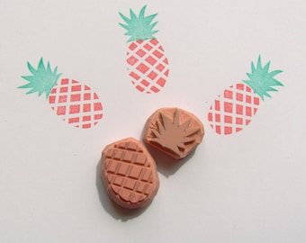 Pineapple Rubber Stamp, tropical pineapple stamp, pineapple stamp, tropical wedding, fruit stamp, food stamp, tropical stamp, cardmaking