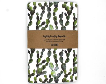 Bullet Journal Notebook | Travel Journal | Dotted Grid Journal | Custom Notebook | Succulent Notebook | Gift for Writer | Coworker Gift