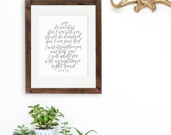 Wear Your Faith Do Not Fear Isaiah Verse Dog Tag with Chain