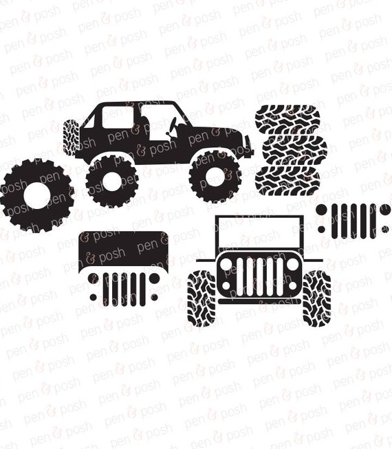 Jeep SVG Jeeping SVG Jeep SVG File Off Roading Mud Tire