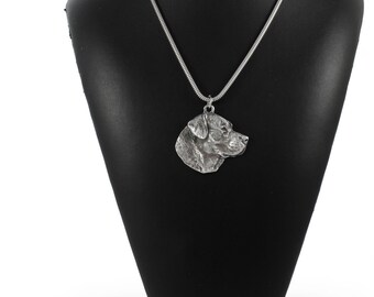 NEW, Labrador Retriever, dog necklace, silver chain 925, limited edition, ArtDog