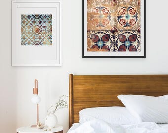 Geometric Print. Geometric Picture. Geometric Art. Geometric Painting. Moroccan Art. Moroccan Tiles. Green Lili
