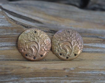Cherry Blossom Trees- Handmade Bronze Components