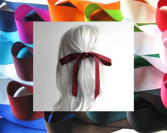 HAIR RIBBON-7/8" Grosgrain Hair Ribbons (36" Long)-Hair Bows, Women's Hair Ribbons, Girl's Hair Ribbons, Hair Accessories, Bad Hair Days