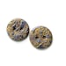 Purple and Gold Buttons - Polymer clay buttons - Handmade buttons - Handmade polymer clay buttons - Knitting Supplies -Decorative Buttons