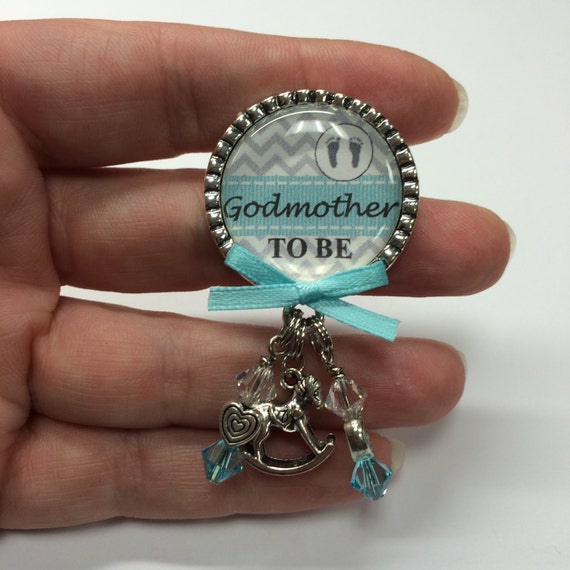 Godmother to be pin Personalized Gift Baby Shower First