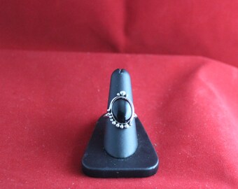 Black Onyx & Sterling Silver Ring