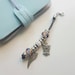 Angel wing charm-angel wing charm silver-planner charm-happy planner accessories-travelers notebook-bullet journal-cute charms-tn charrms
