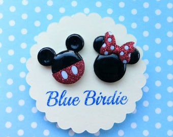 Minnie and Mickey mouse earrings Disney jewelry Disney earrings Minnie mouse jewelry Mickey Mouse earrings Mickey Mouse jewelry gifts
