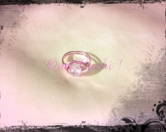 Rose Quartz Aluminum Ring