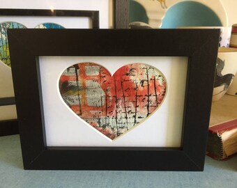 Love letter home vintage art heart painting heart art valentine picture